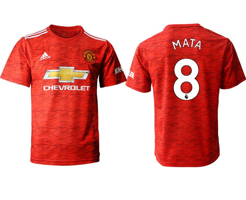 Men 2020-2021 club Manchester United home aaa version #8 red Soccer Jerseys->manchester united jersey->Soccer Club Jersey